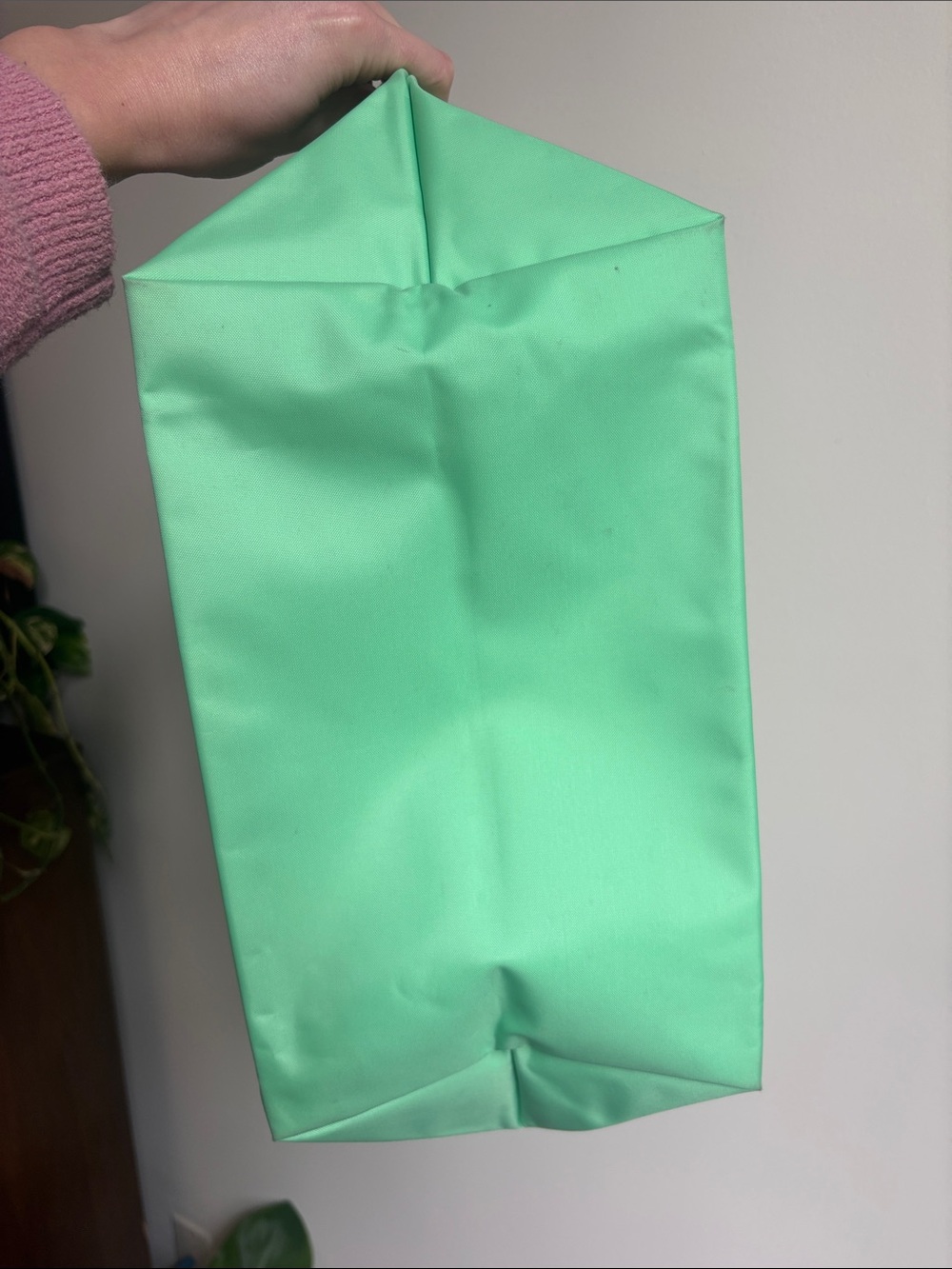 Longchamp Le Pliage Large Nylon Tote in Pistachio - Picture 7 of 13
